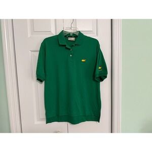 VTG Masters Augusta National Golf Green Polo Shirt w/Golf Shop Staff Logo Size S